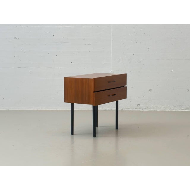 Mid-Century Bedside Table with Drawers, 1950s For Sale - Image 4 of 14