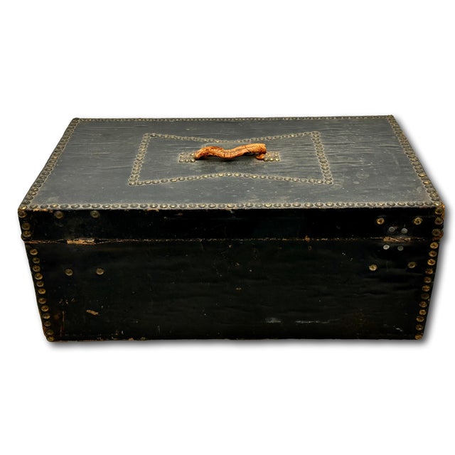 Original Antique Locking Document Box From Milton Massachusetts First Congregational Church Parish - Circa Mid 19th Century For Sale - Image 14 of 18