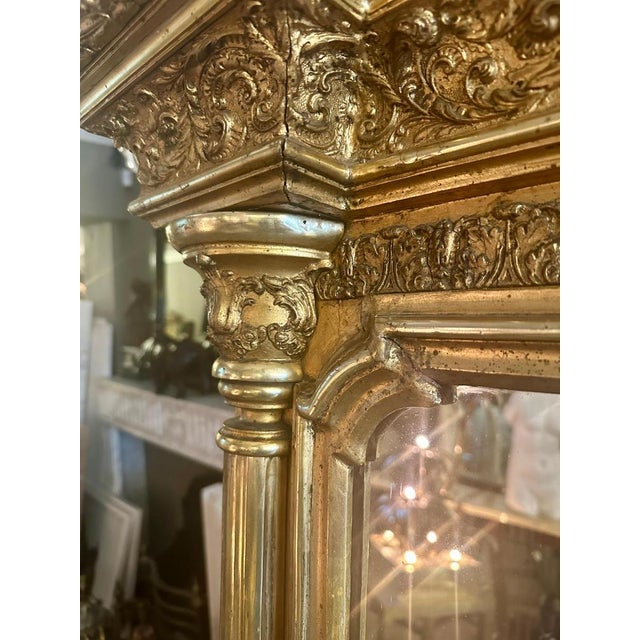 Large English Regency Gilt Pier Mirror, 1820s For Sale - Image 9 of 17