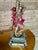A delightful pair of figural monkey lamps by Wildwood featuring mischievous monkeys dressed in vibrant red attire and...