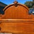 1990s Lexington Carved Victorian Mansion Oak Bed - Queen Size For Sale - Image 15 of 16