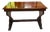 Antique Rectangular Wooden Table with Shaped Legs For Sale