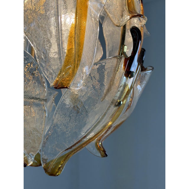Murano Glass 3-Light Pendant, 1970s For Sale - Image 6 of 12