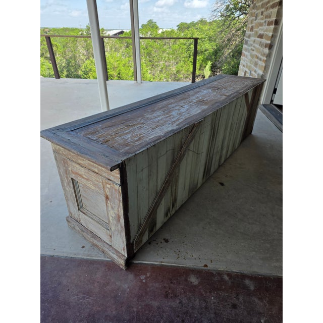 Farmhouse Antique Texas Mercantile Counter Cabinet For Sale - Image 3 of 11
