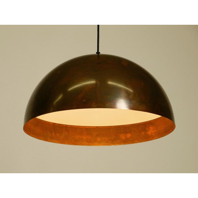 Large Space Age Pendant Lamp with Copper Shade by Beisl Leuchten, 1960s For Sale - Image 9 of 18