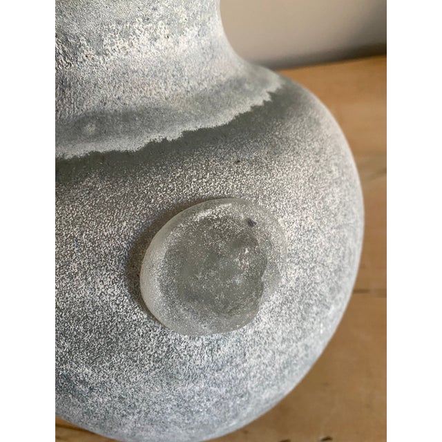 Late 20th Century Canedese Italian Murano Scavo Glass Vase For Sale In New York - Image 6 of 8