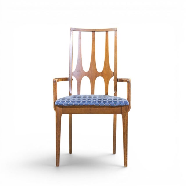 Broyhill Brasilia Mid Century Walnut Dining Chairs - Set of 6 For Sale - Image 11 of 18