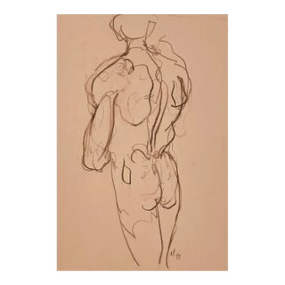 1992 Neil Meitzler Male Nude Drawing For Sale