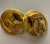 This is part of Chairish’s Costume Jewelry assortment. Big Bold Disk Statement earrings evoking an Etruscan design. Made...