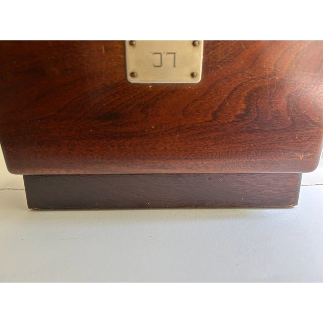 Brown Mid 20th Century Vitrolite Lined Lidded Humidor For Sale - Image 8 of 18