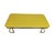 1970s Lane Furniture Lemon Yellow Lacquered Wood Coffee Table With Brass-Tone Metal Base For Sale - Image 13 of 13