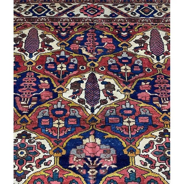 1940s Persian Bakhtiari Area Rug 7'0" X 10'0" For Sale - Image 9 of 13