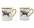 Mid-Century Modern Vintage Hertel Jacob Bavaria Equestrian Demitasse Cups Saucers Set 2 Germany - 4 pcs For Sale - Image 3 of 9