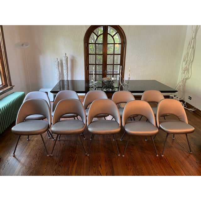 Metal Vintage Eero Saarinen Dining Chairs (Unmarked) - Set of 10 For Sale - Image 7 of 7