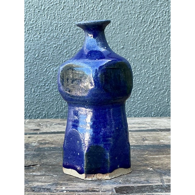 Late 20th Century Vintage Original Studio Pottery Vase For Sale - Image 5 of 12