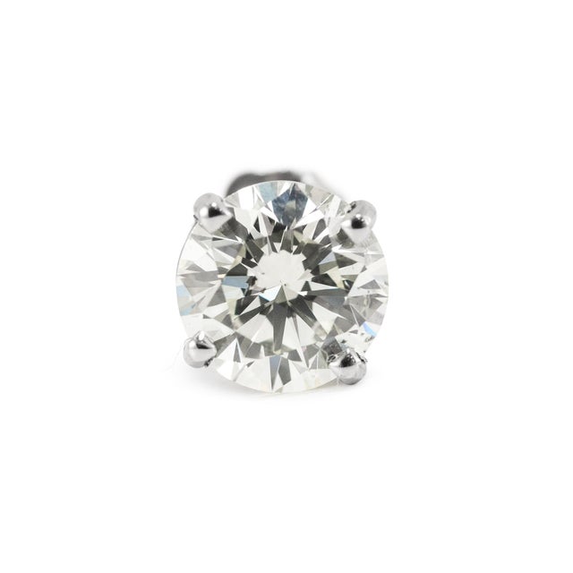 Gender: Unisex Metal Type: 14K White Gold Length: 0.35 inches Width: 7.53 mm Weight: 1.35 grams Unisex 14K white gold,...