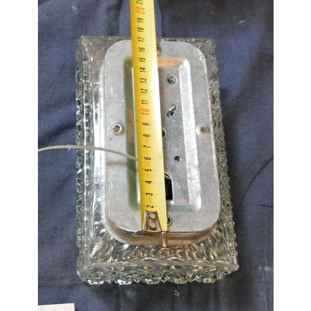 20th Century Rectangular Crystal Sconces, a Pair For Sale - Image 11 of 11