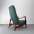 Mid-Century Model 829 High-Back Lounge Chair and Ottoman in Teak and Green Upholstery by Gio Ponti for Cassina, Italy, 1960s, Set of 2 For Sale - Image 9 of 18