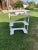 Small Hungarian White Side Table, original condition!