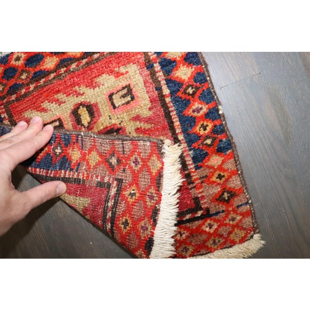 a mini square early 20th century kurdish rug