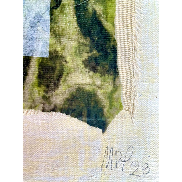 Maria Donata Papadia, Ixia, Mixed Media Paper Collage For Sale - Image 9 of 14