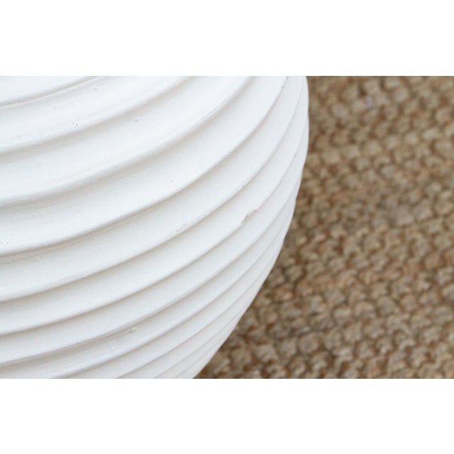 White Modern White Mediterranean Beehive Planter For Sale - Image 8 of 9