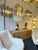 Contemporary Brass Murano Glass Flame Lamps, Italy - a Pair EU Wired For Sale - Image 9 of 13