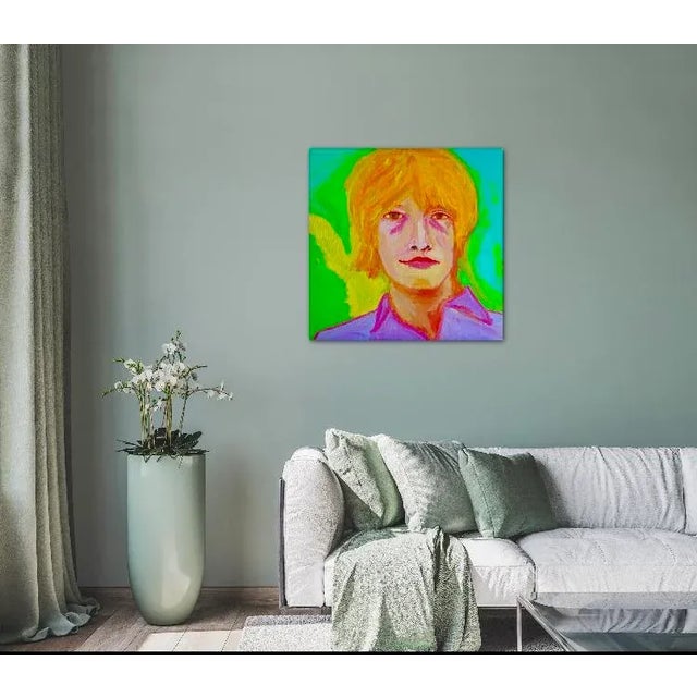 Contemporary Original Pop Art Portraiture Oil Painting For Sale - Image 9 of 12