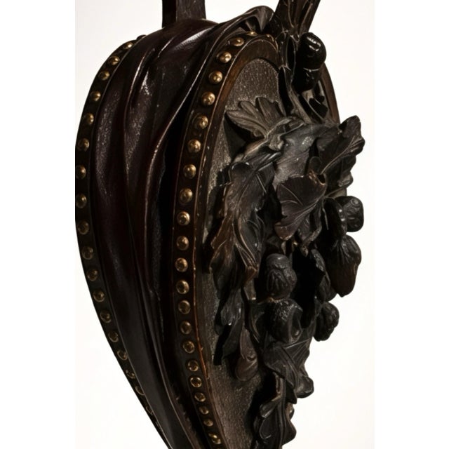 Antique French Carved Bellows For Sale - Image 9 of 10