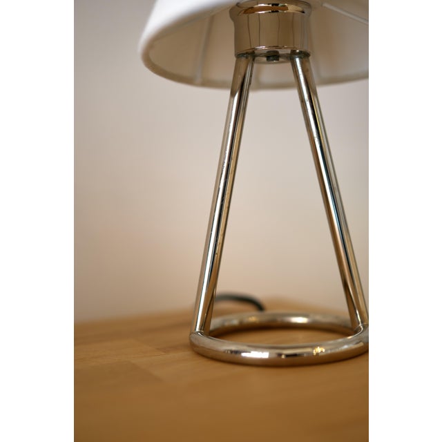 Mid-Century Modern Table Lamp in Nickel Plated Brass by ZAVADSKI, 2022 For Sale - Image 3 of 4