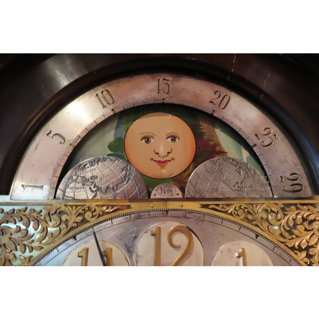 Restored Antique Gothic Grandfather Clock 9-Tube For Sale In Portland, OR - Image 6 of 13