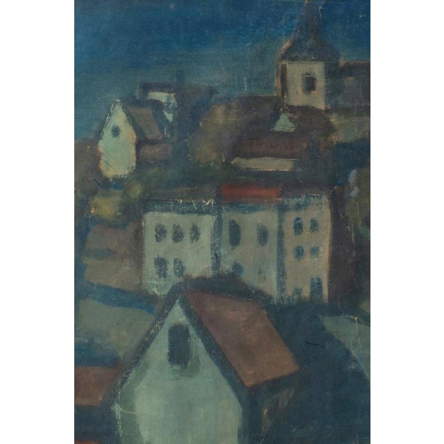 Belgian School, Coastal Village, 1940, Watercolour on Paper, Framed For Sale - Image 3 of 10