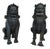 Thai Artist, Guardian Lions, 19th Century, Bronzes, Set of 2 For Sale