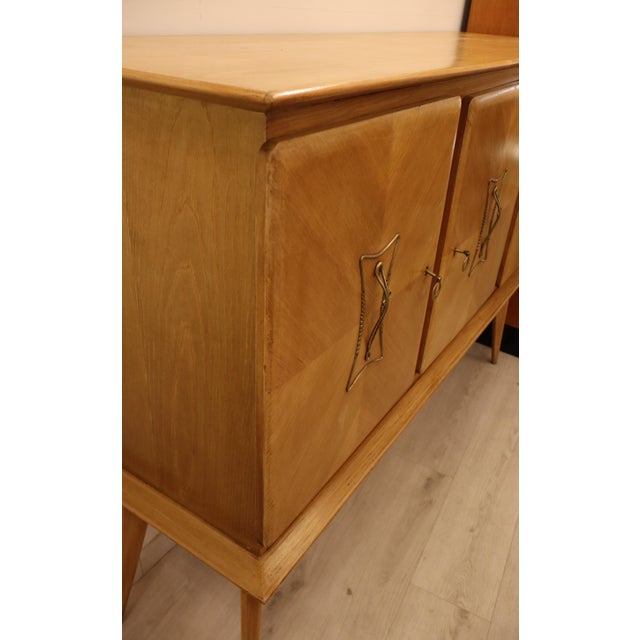 Sycamore 3-Compartment Sideboard, 1950s For Sale - Image 6 of 18
