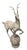 Neoclassical Pair of Neoclassical Cast Iron Gazelle Garden Ornaments on Spherical Finial Bases For Sale - Image 3 of 12