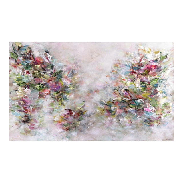 Flowing Creativity - Original Contemporary Abstract Mixed Media Painting on Canvas by Ve Boisvert For Sale