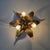 A beautiful gold-plated florentine-style wall or ceiling light by schröder & co., model no. 2928; (original nameplate on...
