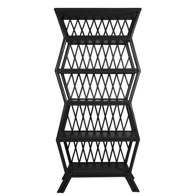 Coastal Hollywood Etagere - Black For Sale - Image 3 of 3
