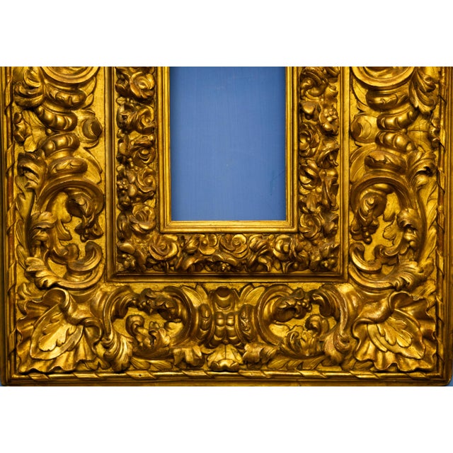 Italian Carved and Gilded Frame, Central Italy, Late 17th Century For Sale - Image 4 of 8