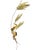 Vintage Mid-Century Modern Brass Wheat Wall Sculpture – 29" Tall Botanical Wall Art For Sale - Image 4 of 9