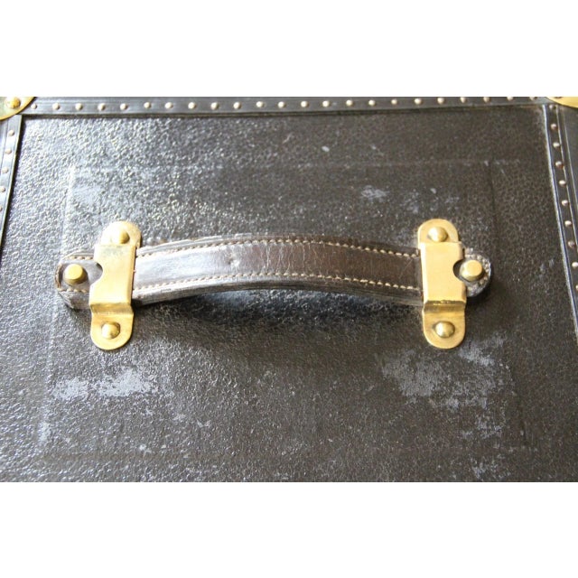 Black Vintage Black Leather Vanity Case For Sale - Image 8 of 16