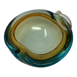 Mid 20th Century Glass Apple-Shaped Bowl For Sale