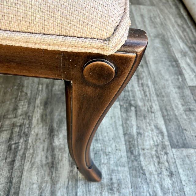 Tan Early 21st Century Art Deco Revival Upholstered Bench by Kreiss Collection Furniture. For Sale - Image 8 of 18