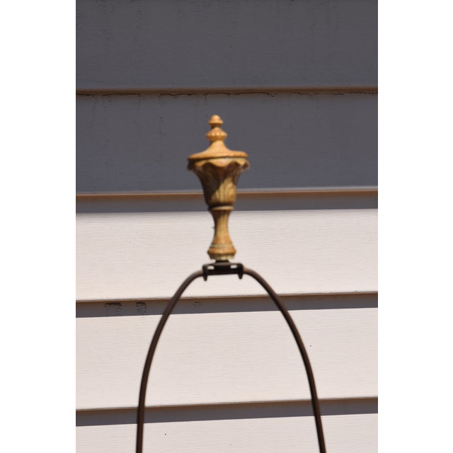 1950s 1950s Pair L&F Moreau Art Nouveau Brass Spelter Lamps For Sale - Image 5 of 11