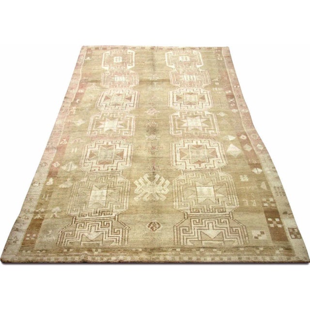 1960s 1960s Turkish Oushak Rug For Sale - Image 5 of 6