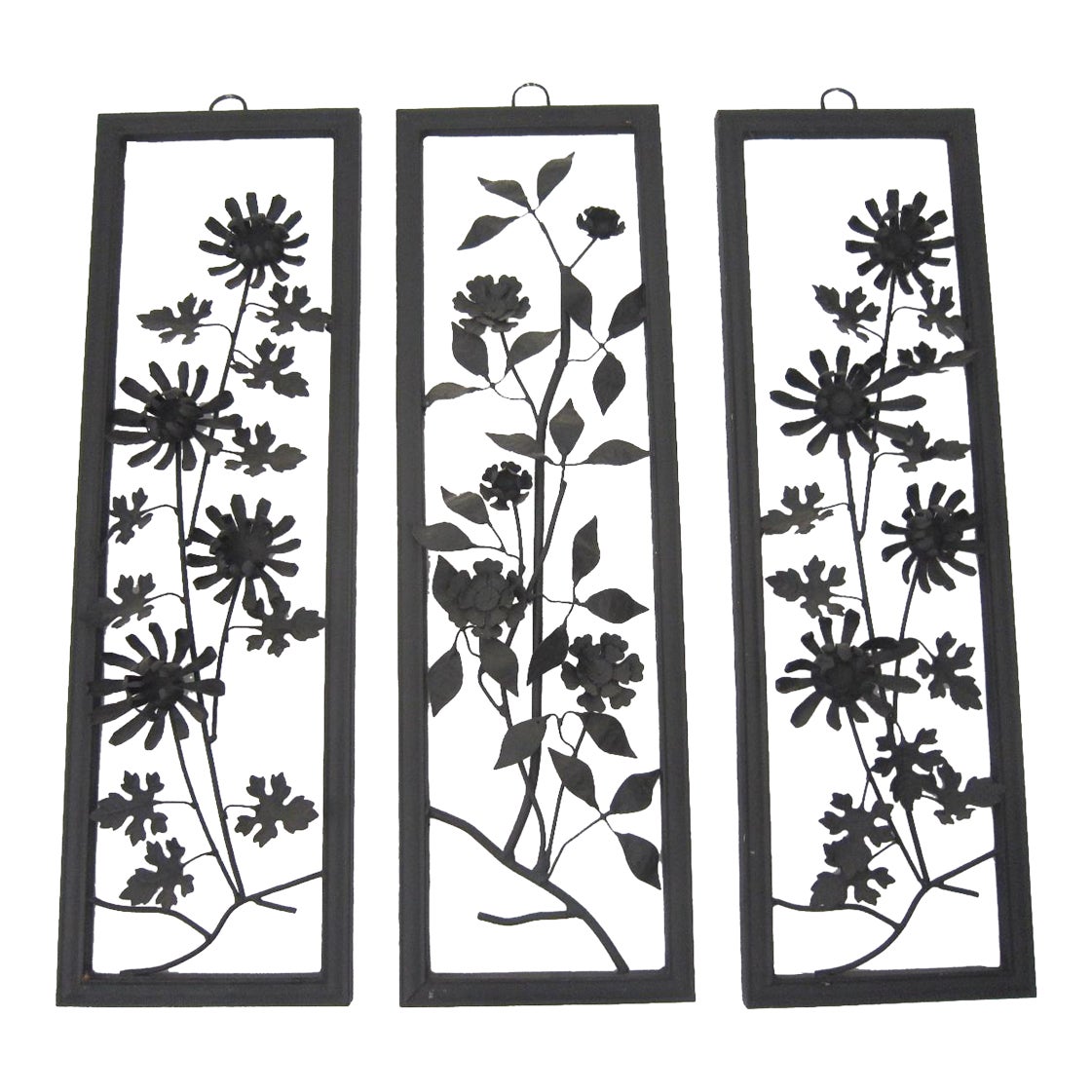 Japanese 3d Metal Wall Plaques, S/3 Chairish