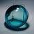 Glass Archimede Seguso Geode Bowl in Blue, Murano Italy ca.1960s For Sale - Image 7 of 7