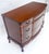Flame Mahogany Bow Front Claw Feet 3 Drawers Dresser Chippindale Style MINT For Sale - Image 9 of 18