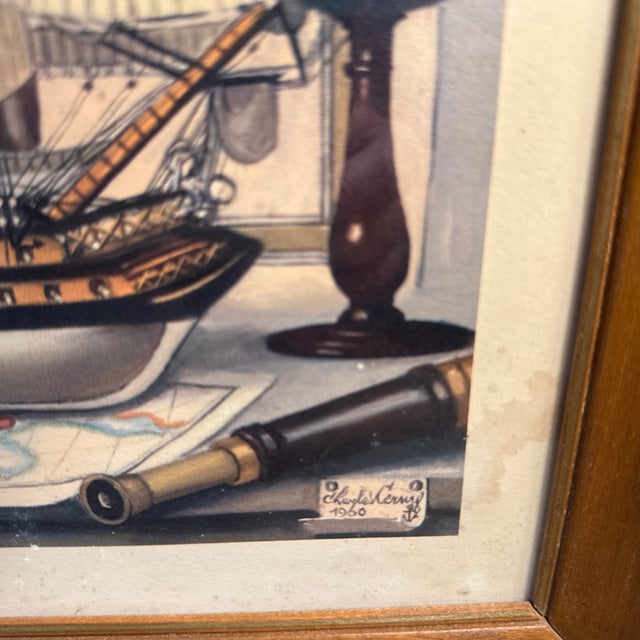 1960s Maritime Print by Charles Kearny 1960’ For Sale - Image 5 of 8