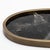 Oval Tray in Black Quartz With Bronze Patina Brass by Kifu Paris For Sale - Image 9 of 9